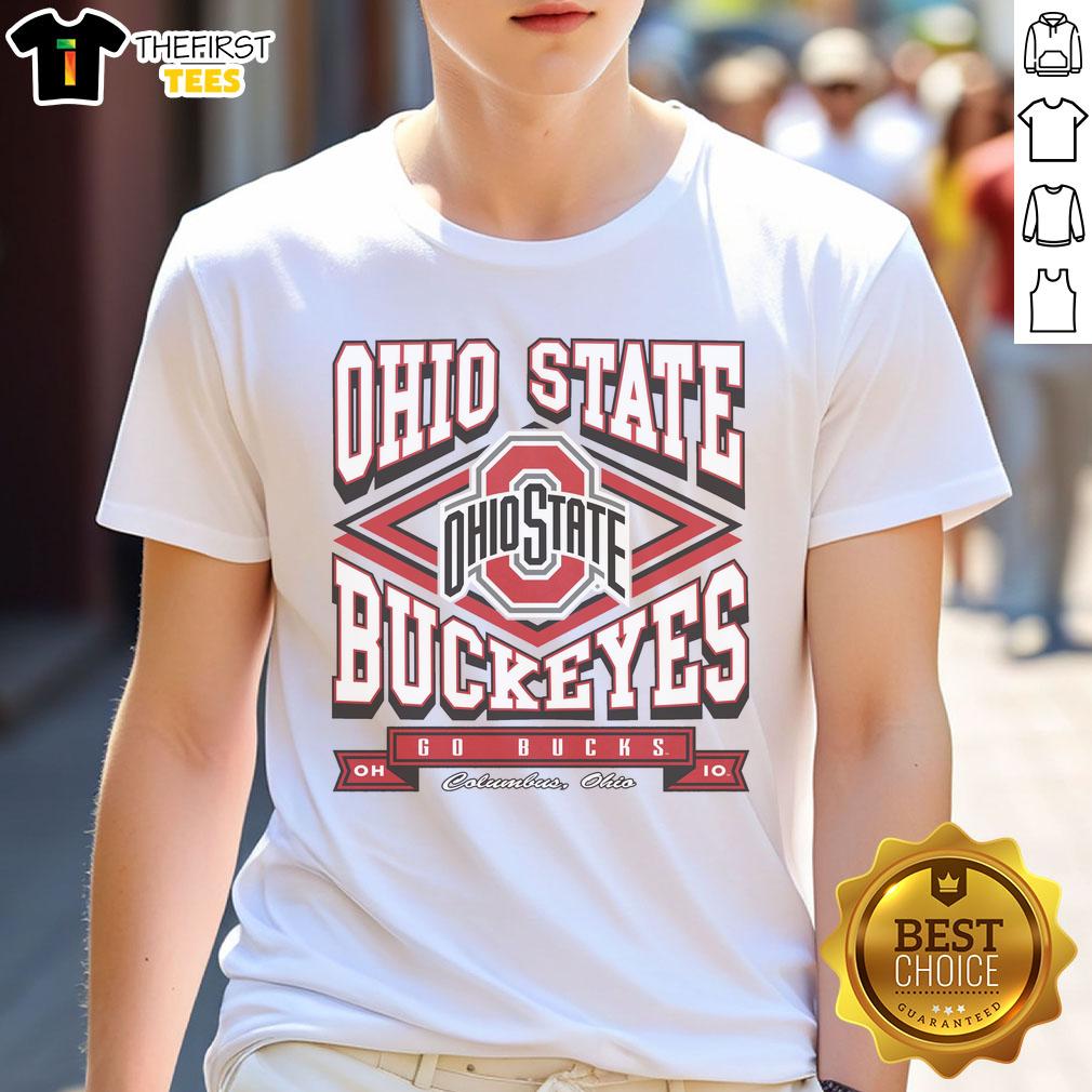 Ohio State Buckeyes Heater T-Shirt featuring bold team logo, perfect for fans showing support and staying stylish.