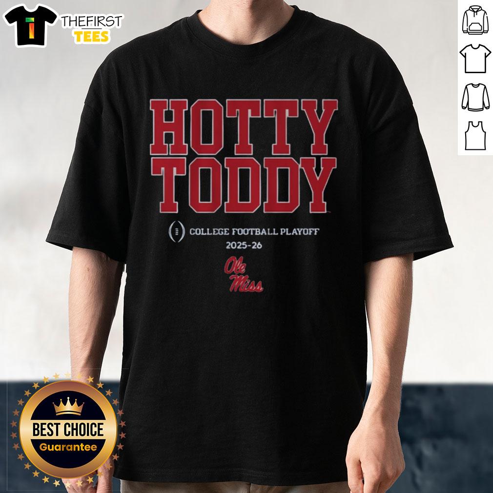 Top Ole Miss Football 2025 CFP Team Slogan T-Shirt featuring bold graphics and team colors for fans and supporters.