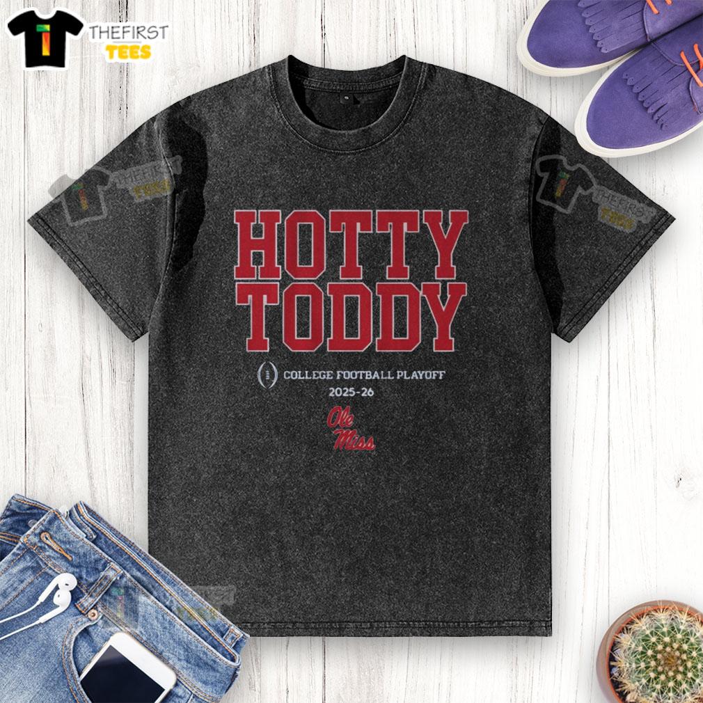 Top Ole Miss Football 2025 CFP Team Slogan Washed T-Shirt showcasing vibrant team colors and logo for fans.