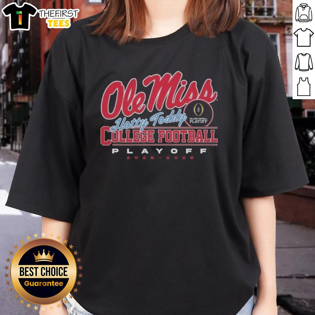 Top Ole Miss Rebels College Football Playoff 2025 Hotty Toddy ladies tee in vibrant colors, perfect for game day.
