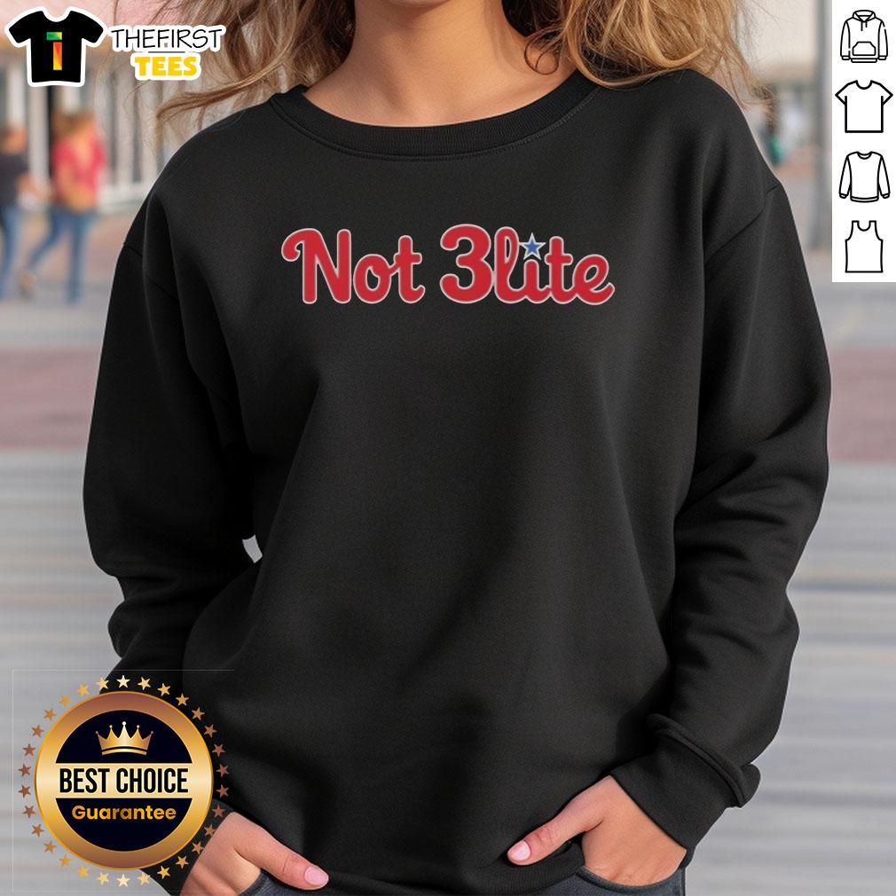 Top Philadelphia Phillies Not 3lite Not Elite Sweatshirt featuring team colors and logo, perfect for fans and chilly days.