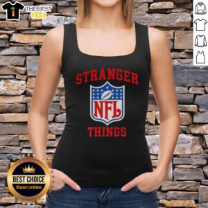 Top Stranger Things X NFL logo tank top featuring a unique design for fans of the series and football enthusiasts.