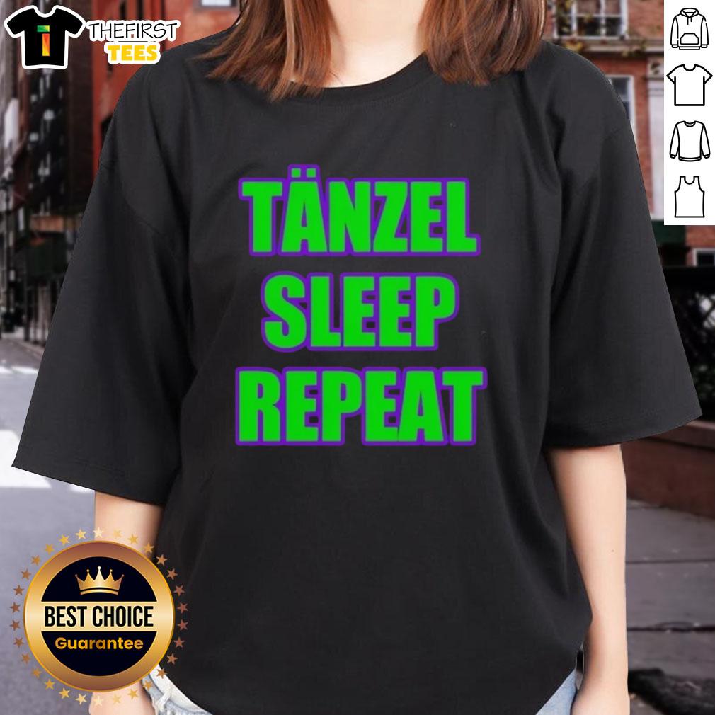 Alt Text: Top Tanzel Sleep Repeat Ladies Tee in soft fabric, perfect for comfortable lounging and sleepwear.