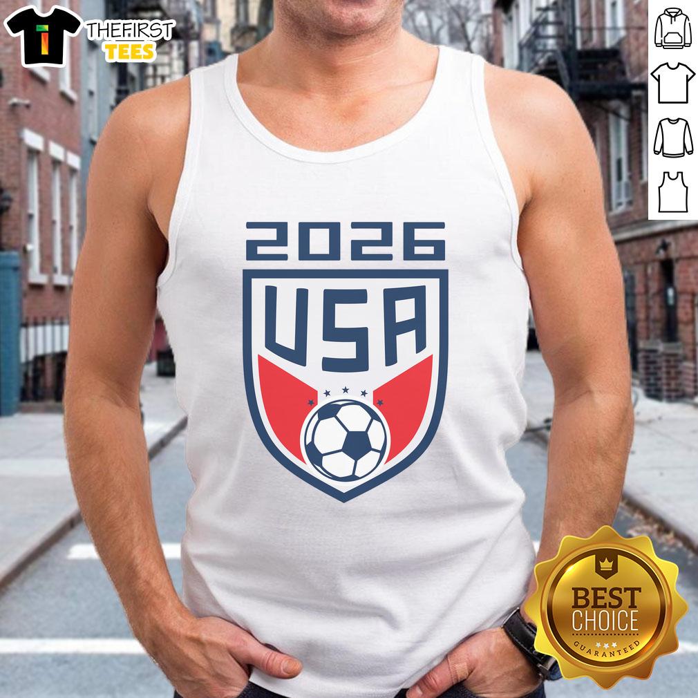 Top USA Player 2026 Soccer Team Fan Gear Tank Top featuring vibrant colors and team logo, perfect for game day.