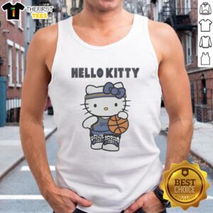 Adorable Memphis Grizzlies x Hello Kitty tank top featuring a cute design, perfect for fans and casual wear.