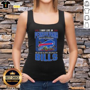 Buffalo Bills football flag tank top showcasing team spirit, perfect for game day in Pennsylvania.