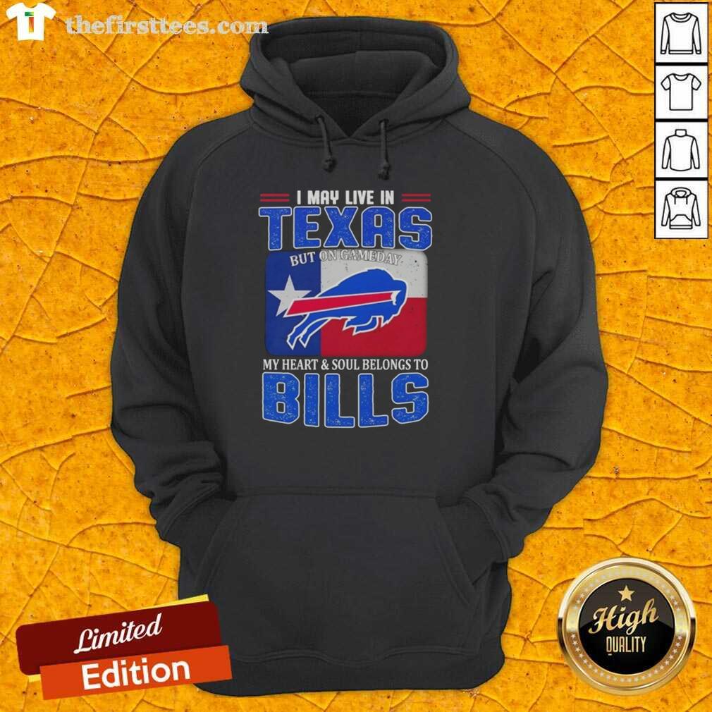 Alt Text: Buffalo Bills football flag hoodie, perfect for game day, showcasing team spirit while living in Texas.
