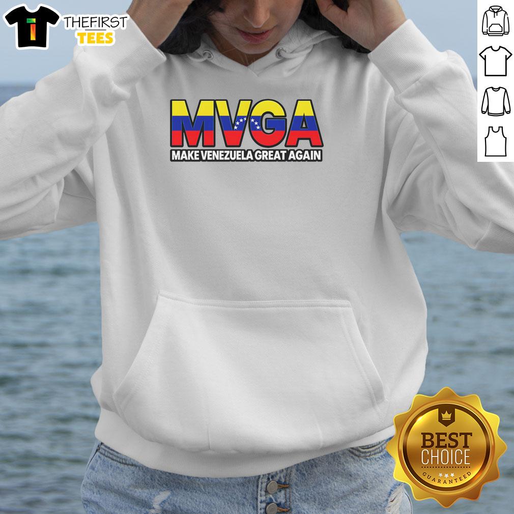 Hot MVGA Make Venezuela Great Again Hoodie in vibrant colors, perfect for stylish support of Venezuela's revival.