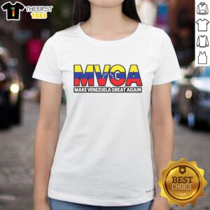 Hot MVGA Make Venezuela Great Again Ladies Tee showcasing a stylish design for passionate supporters of Venezuela.