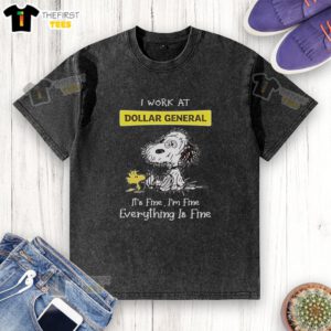 Alt Text: Hot Snoopy and Woodstock graphic on a washed t-shirt, perfect for Dollar General fans. I work at Dollar General, it's fine!