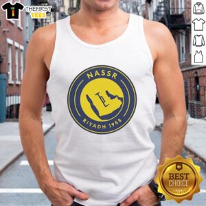 Al Nassr 1955 logo tank top featuring vibrant colors and classic design, perfect for fans of the football club.