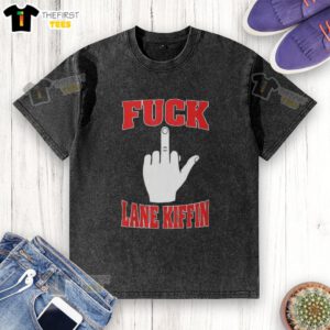 Official Fck Lane Kiffin From Oxford With Love washed t-shirt design featuring bold text on a casual tee.