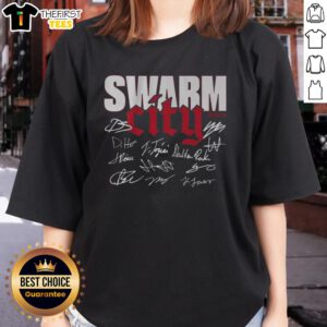Alt Text: Official Houston Football Swarm City Ladies Tee showcasing a stylish design perfect for fans and casual wear.