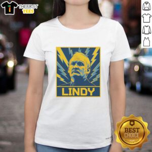Alt Text: Official Lindy Ruff Buffalo Sabres Hockey ladies tee featuring team colors and logo, perfect for fans.
