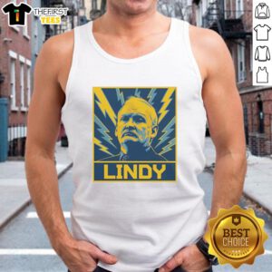 Alt Text: Official Lindy Ruff Buffalo Sabres hockey tank top featuring team colors and logo, perfect for game day attire.