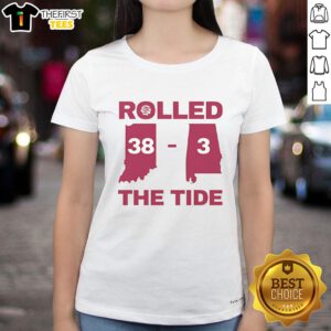 Official Rolled the Tide 383 Alabama Football Victory Ladies Tee showcasing team pride and game day style.