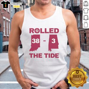 Official Rolled The Tide 383 Alabama Football Victory Tank Top showcasing team spirit and winning pride.