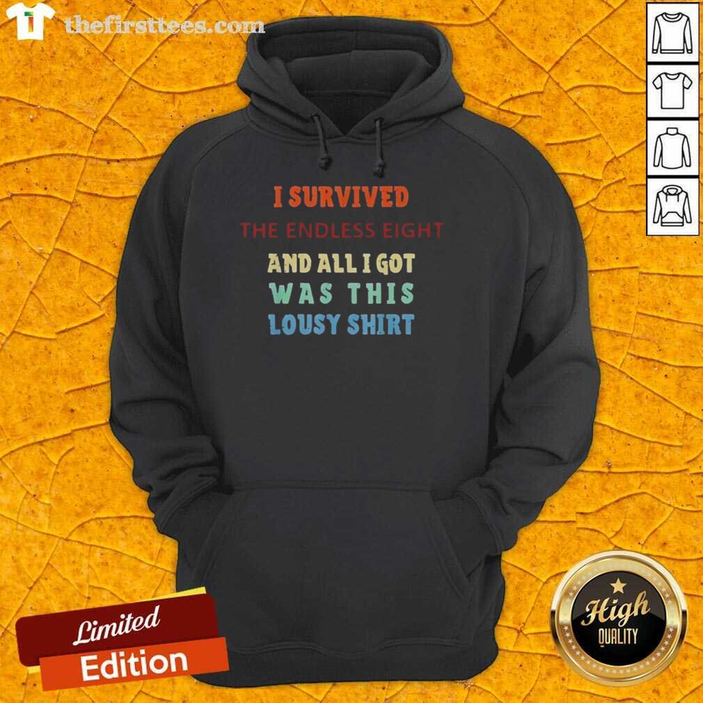 Original hoodie from 'Its A.I. Survived The Endless Eight' featuring bold graphics and unique design elements.