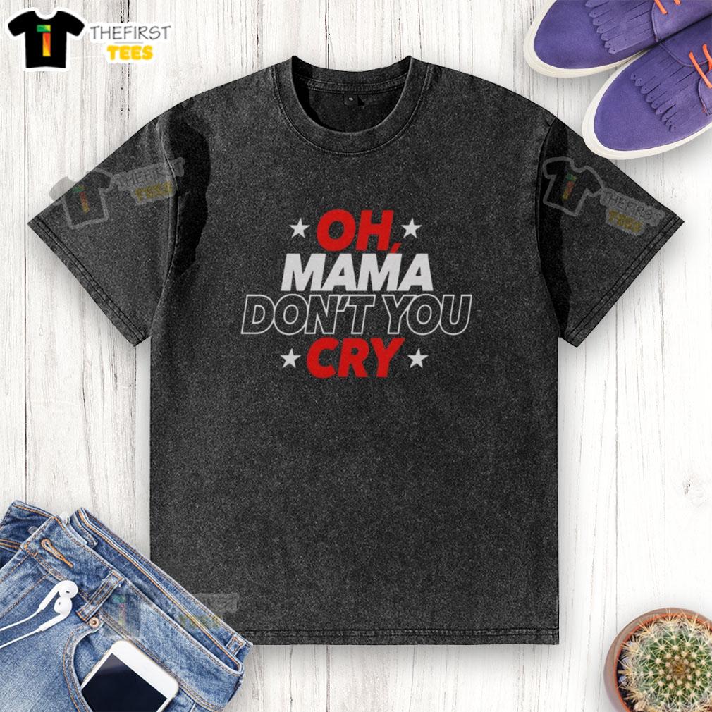 Original OH Mama Don't You Cry Washed T-Shirt in soft fabric, featuring a vintage-inspired design for casual wear.