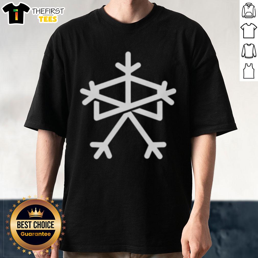 Alt Text: Premium Chicago Iceman T-shirt featuring the Chicago Bears football snowflake logo, perfect for fans and winter wear.