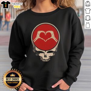 Premium Grateful Dead rock music Valentine's Day sweatshirt featuring iconic band graphics and a stylish design.