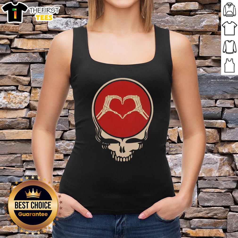 Premium Grateful Dead rock music Valentine's Day tank top featuring vibrant graphics and a stylish design for fans.