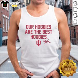 Premium Indiana Football Fernando Mendoza Hoggies tank top, featuring vibrant team colors and stylish design for fans.