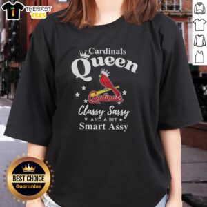 Alt Text: Premium St. Louis Cardinals ladies tee featuring Classy, Sassy, and a Bit Smart-Assy design for stylish fans.