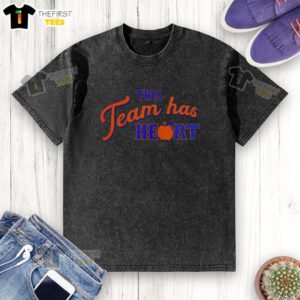 Alt Text: Premium New York Mets washed t-shirt featuring This Team Has Heart design, perfect for passionate fans.