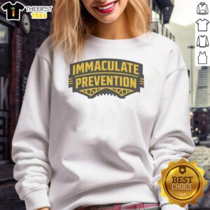 Pretty Immaculate Prevention City Pittsburgh Steelers football sweatshirt in black with bold team logo and stylish design.