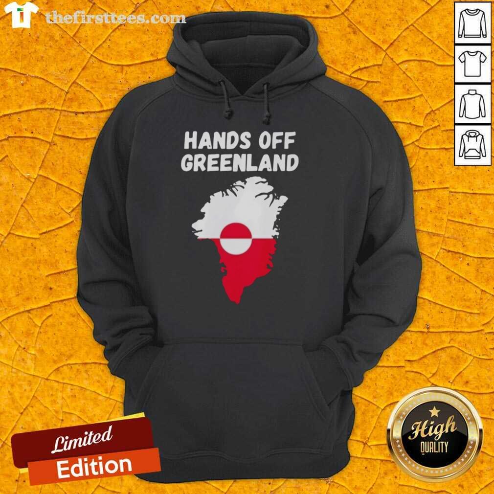 Stylish Top Hands Off Greenland Hoodie in vibrant green, perfect for eco-conscious fashion enthusiasts.