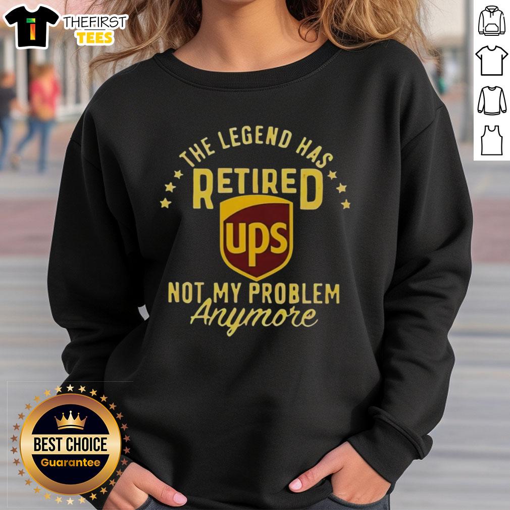 Cozy 'Top The Legend Has Retired' sweatshirt design featuring bold text, perfect for fans celebrating their favorite legends.