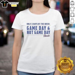 Awesome Florida ladies tee featuring 'Game Day' and 'Not Game Day' designs, perfect for casual outings and sports events.