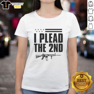 Awesome I Plead the 2nd American Flag Ladies Tee featuring a patriotic design and comfortable fit for women.