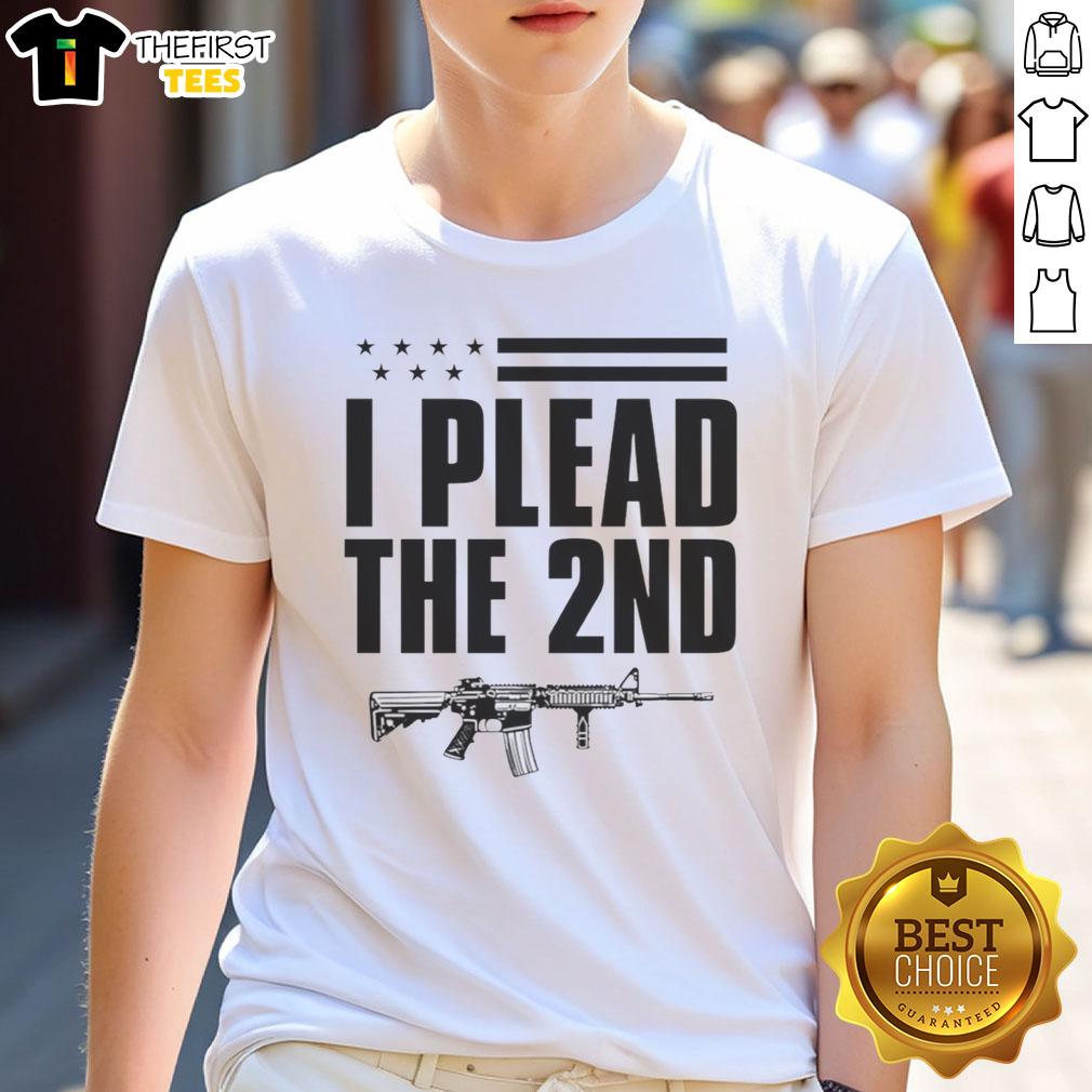 Awesome I Plead The 2Nd American Flag T-Shirt featuring a bold graphic and patriotic colors for freedom lovers.