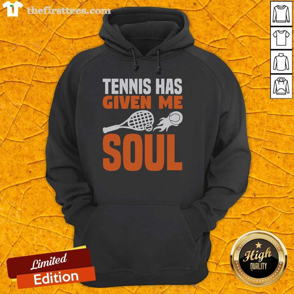 Awesome Tennis hoodie featuring 'Soul' design, perfect for tennis lovers and stylish sportswear enthusiasts.