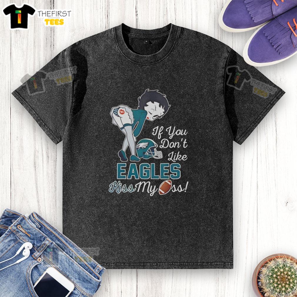 Alt Text: Good Betty Philadelphia Eagles football fan graphic game day washed t-shirt featuring vibrant team colors and logo.