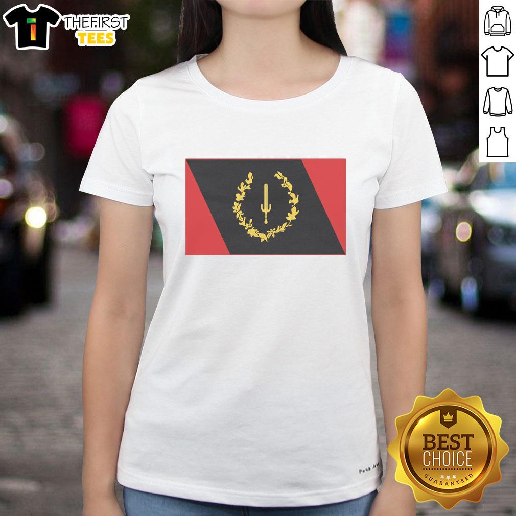 Stylish Nice Black American Heritage Flag Ladies Tee showcasing pride in heritage and culture.