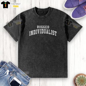 Alt Text: Official Rugged Individualist Washed T-Shirt in soft cotton, featuring a relaxed fit and vintage-style design for casual wear.