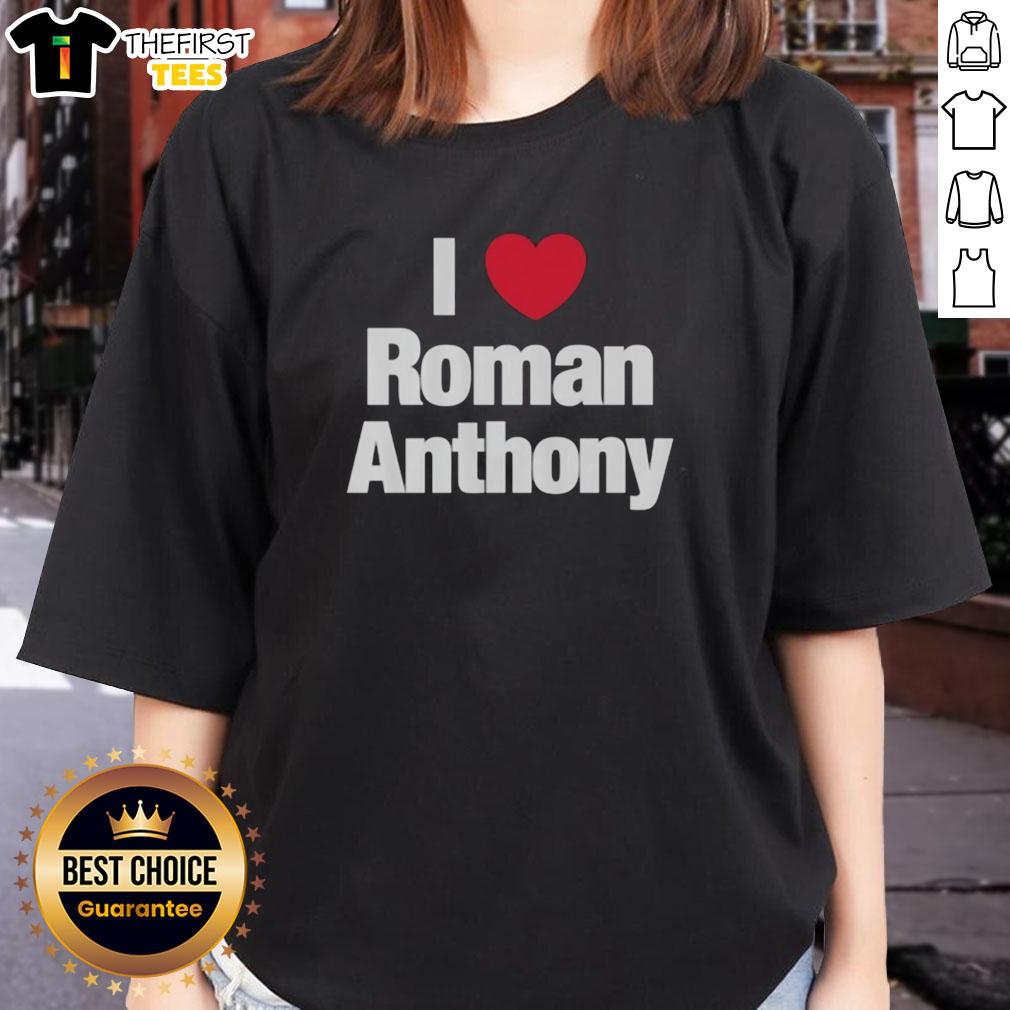Original I Love Roman Anthony Boston Red Sox ladies tee featuring a stylish design for female fans.