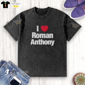 Original I Love Roman Anthony Boston Red Sox washed t-shirt featuring a vintage design and team logo.