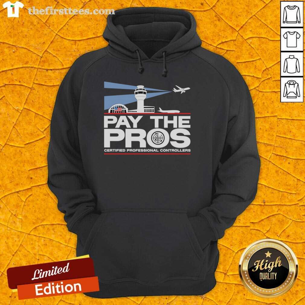 Top Pay The Pros Certified Professional Controllers hoodie in stylish design, perfect for gaming enthusiasts and professionals.