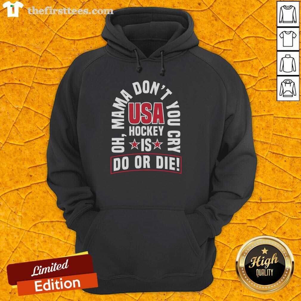 Top USA Hockey 'Do Or Die' hoodie featuring bold graphics, perfect for fans supporting their team in style.