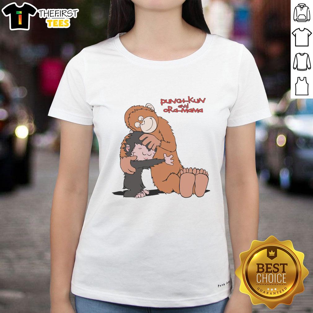 Cute Punch Kun and Ora Mama ladies tee featuring vibrant graphics and a comfy fit for casual wear.