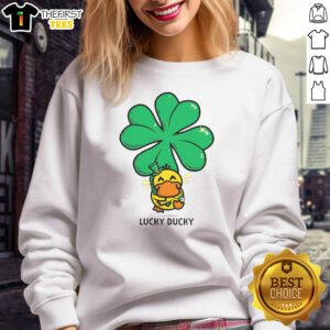 Cozy Original Lucky Ducky Sweatshirt featuring a playful duck design, perfect for casual wear and adding fun to your wardrobe.
