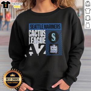 Alt Text: Original Seattle Mariners at Cactus League Spring Training 2026 sweatshirt featuring team colors and logo.