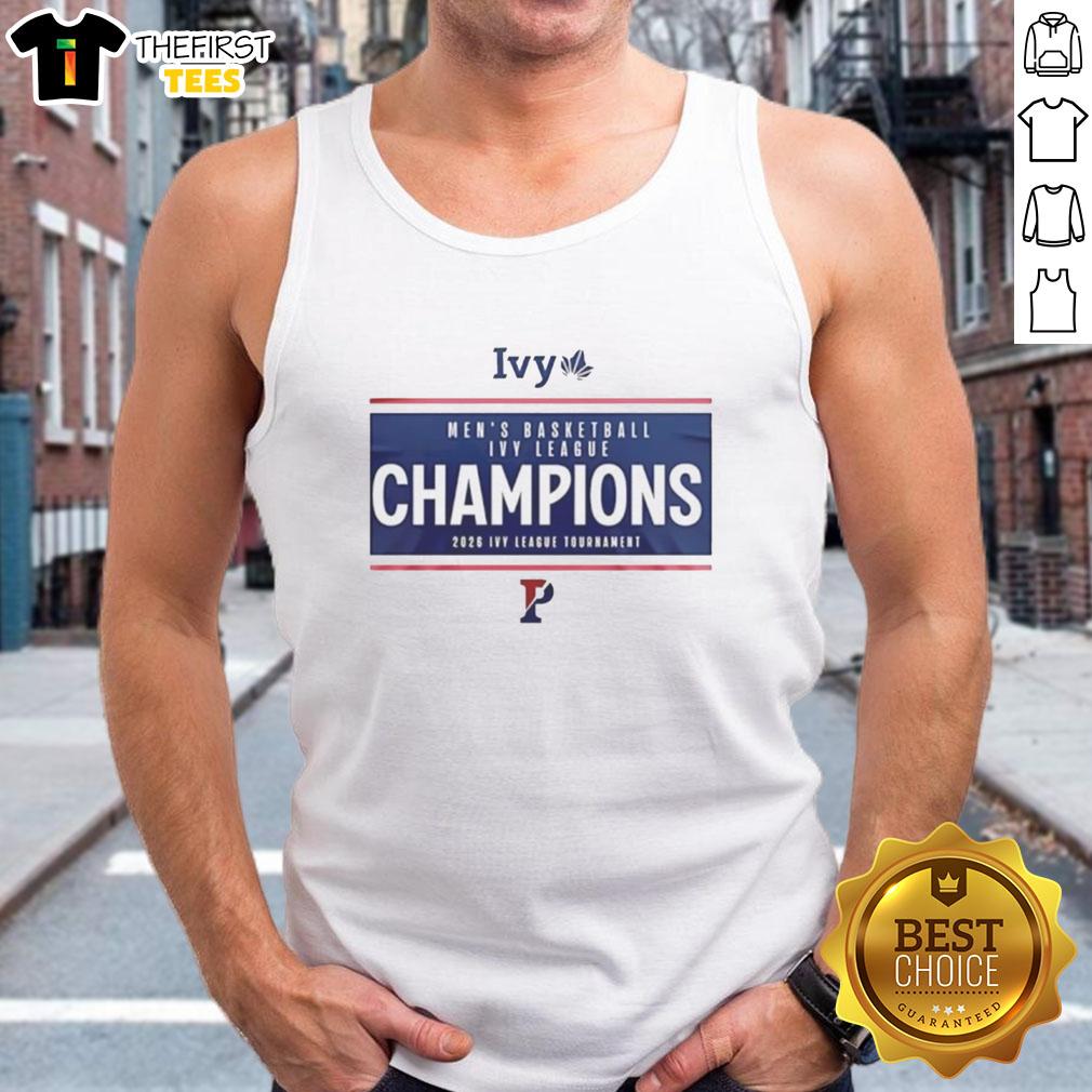 2026 Premium Ivy League Men's Basketball Tournament Champs tank top showcasing team pride and athletic style.