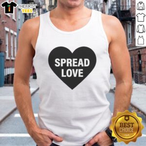 Alt Text: Premium Jack Martin Pizza Movie Spread Love Heart 2026 Tank Top featuring a vibrant design and playful graphics.