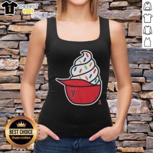 Premium Los Angeles Angels ice cream tank top featuring vibrant team colors and stylish design for fans and summer wear.