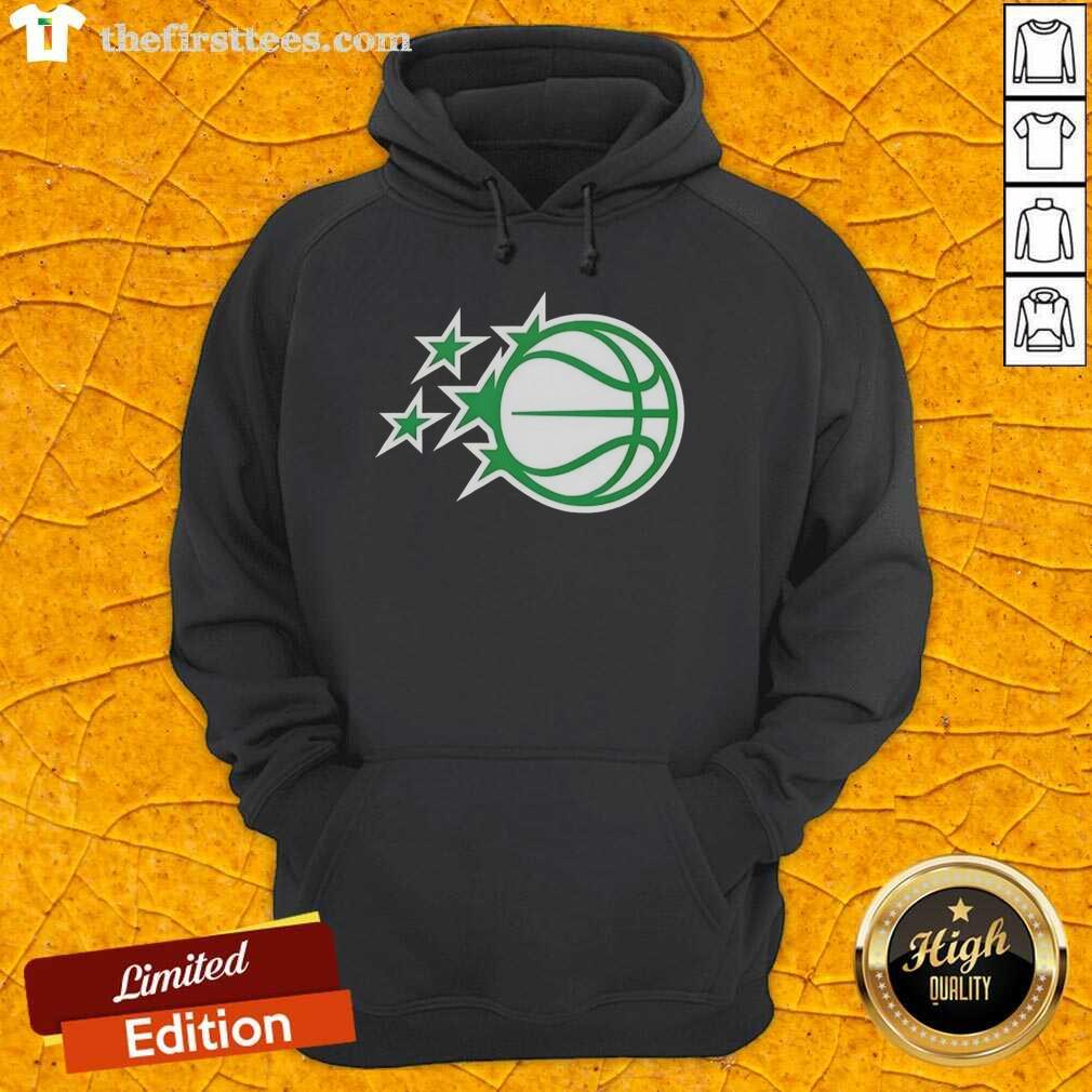 Premium Orlando Magic white logo hoodie for St. Patrick's Day, featuring a festive design and comfortable fit.